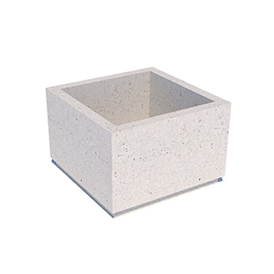 Цветочница  (вазон) бетонная 10.3 с каменной крошкой