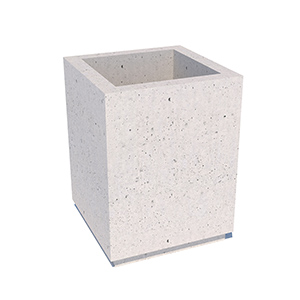 Цветочница  (вазон) бетонная 10.50 с каменной крошкой