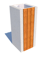 Цветочница  (вазон) бетонная 